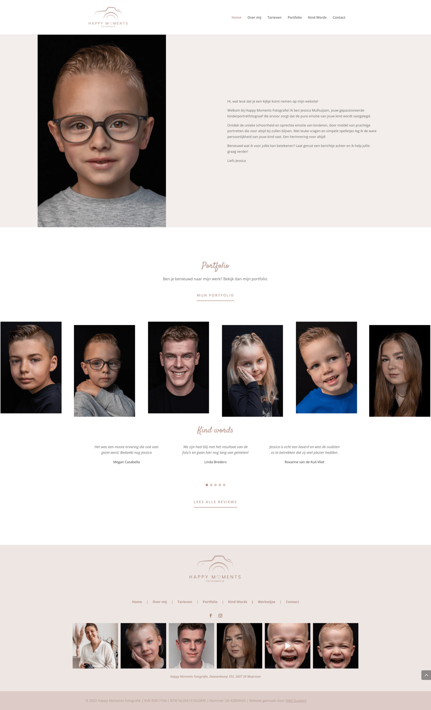Happy Moments Fotografie - Website door NWij Zijn Online