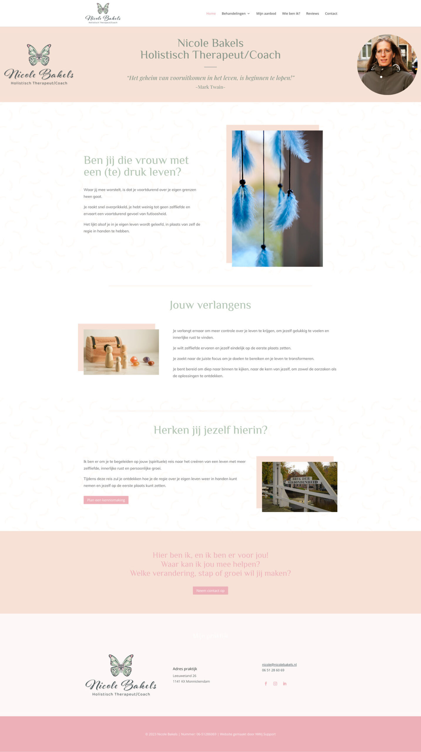 Nicole Bakels - Website door NWij Zijn Online